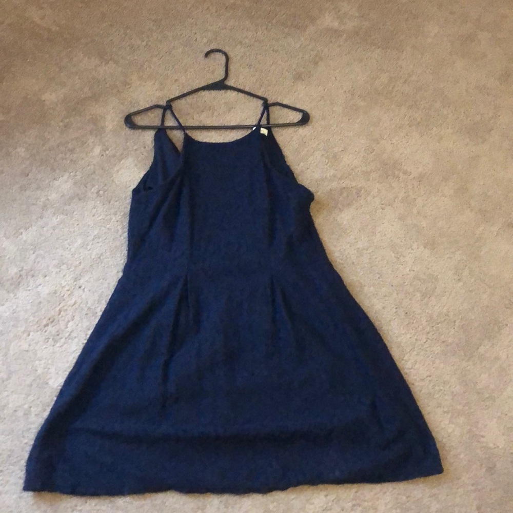 Crochet overlay dress